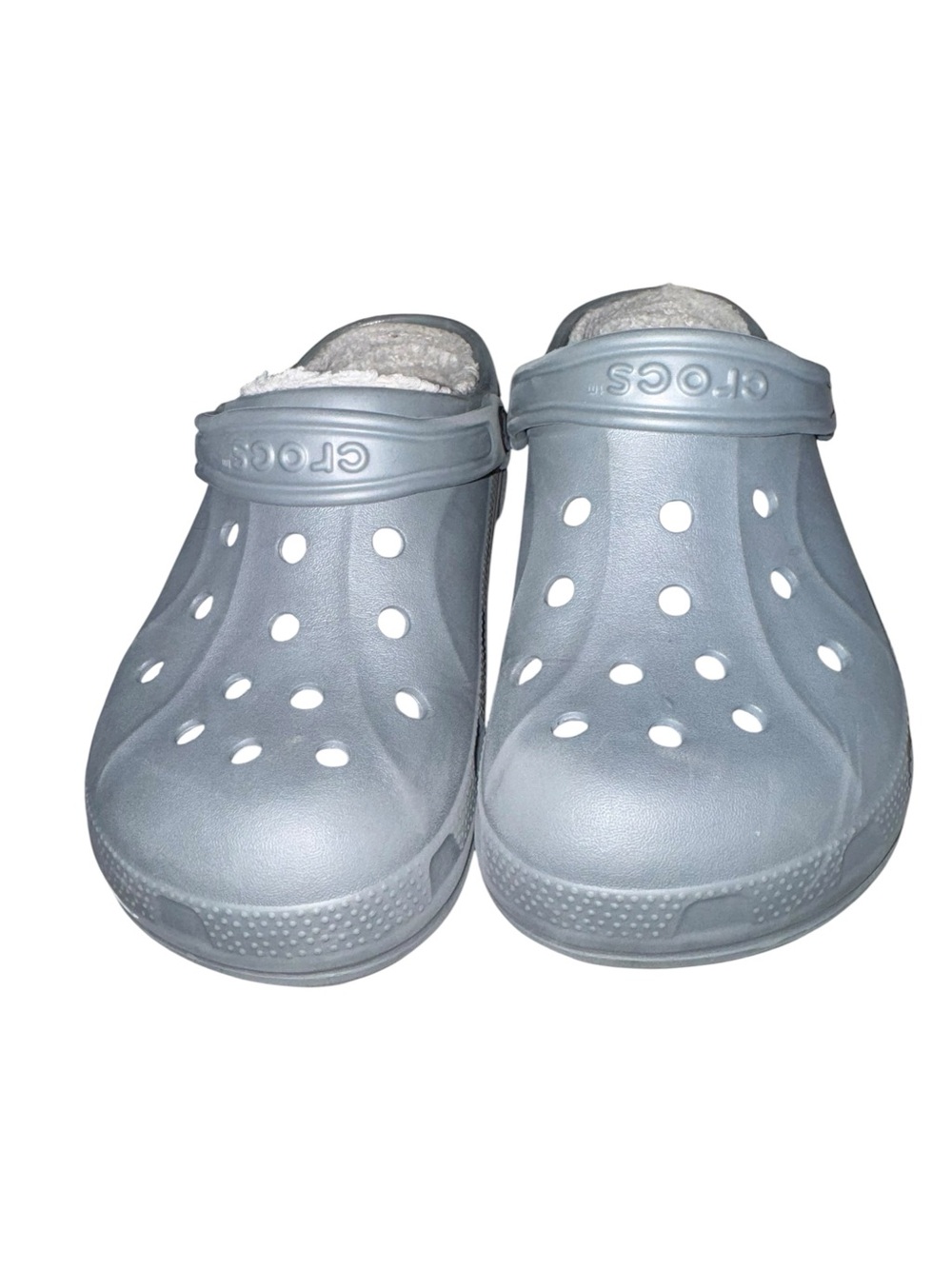 Crocs Winter Clog Dual Comfort Faux Fur Lined Gray Unisex M6 W8